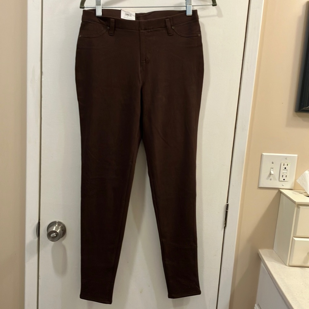 Brown Jeggings Mid-Rise stretch M